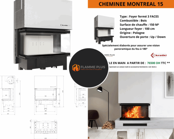 Cheminée MONTREAL 15 – Image 2