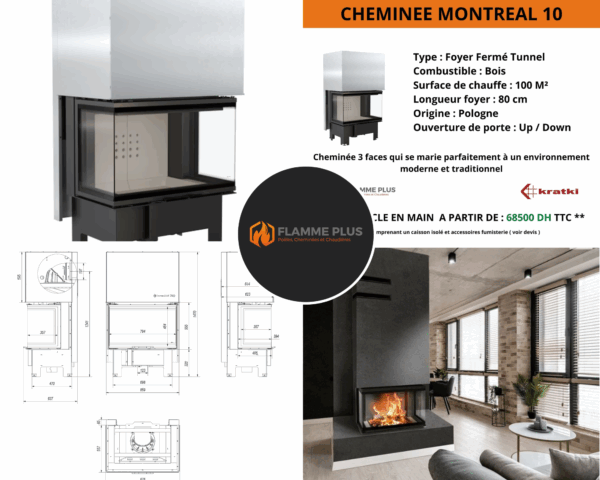 Cheminée MONTREAL 10 – Image 2