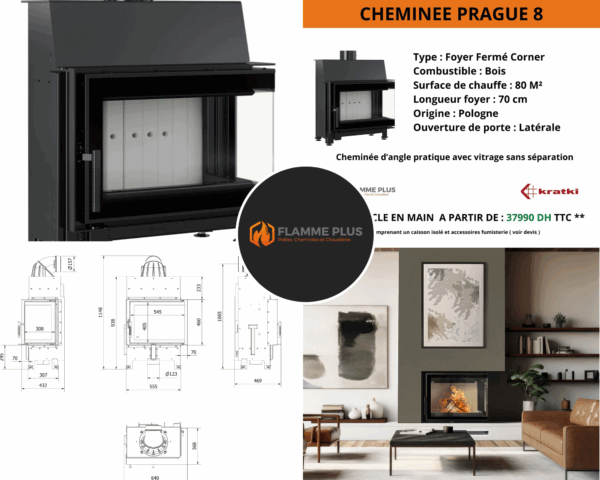 Cheminée PRAGUE 8 – Image 2